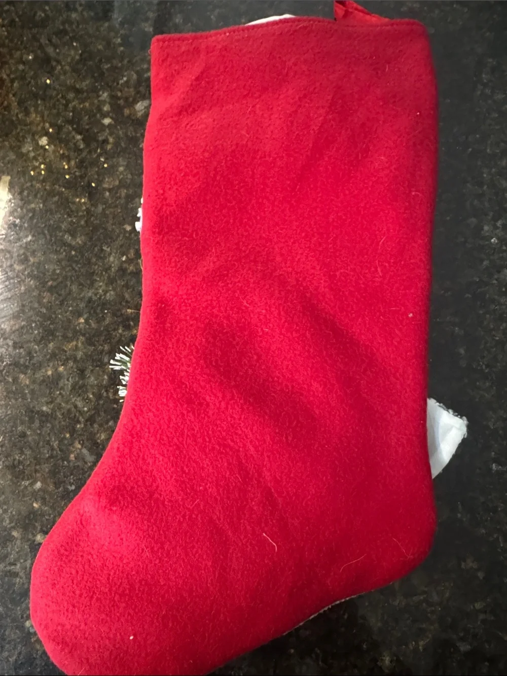 Blue Knit Scarf Snowman Christmas Stocking
